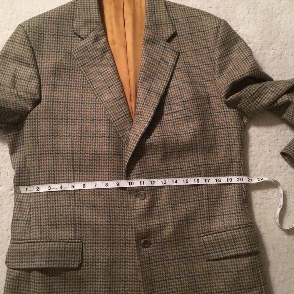 Bespoke Holland and Sherry, Savile Row, Houndstooth Wool Sport Coat - Picture 8 of 16